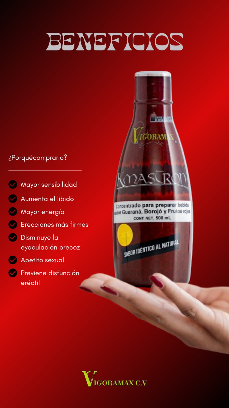 Vigoramax Kmastron Potenciador Sexual 1