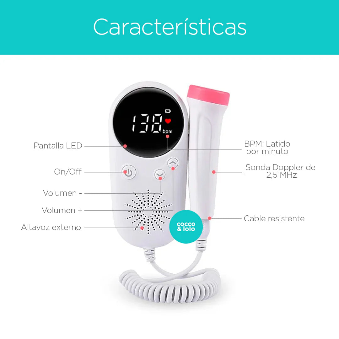 Monitor Latidos Frecuencia Cardiaca Bebe