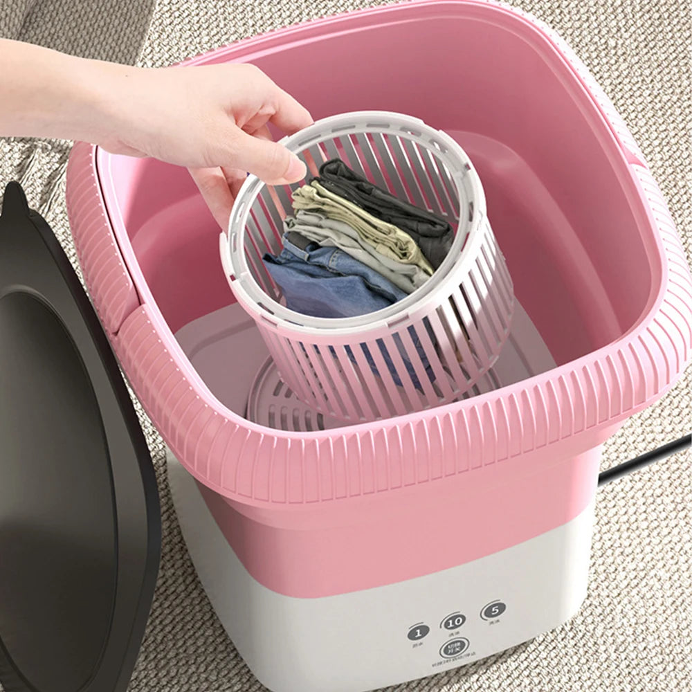 Mini Lavadora Plegable Portaitl